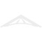 Ekena Millwork Pitch Stanford Architectural Grade PVC Gable Pediment, 48"W x 14"H x 1"P (7/12) GPP048X014X100STA - alternate 3